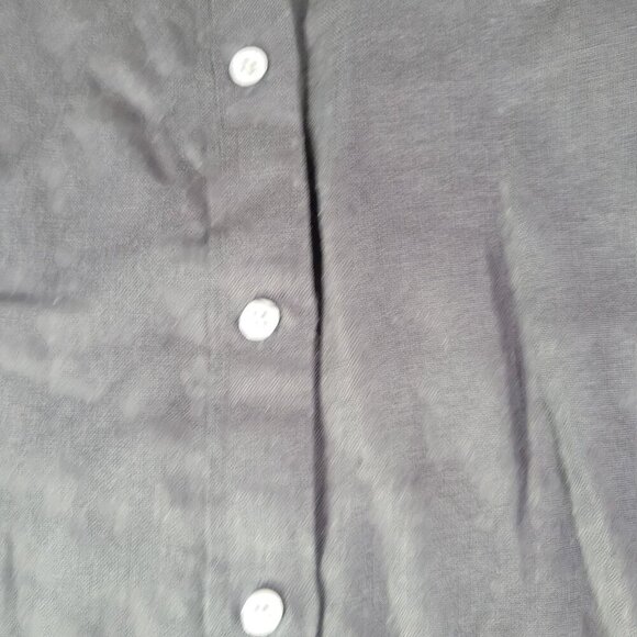 J.Crew Baird McNutt Petite Black Irish Linen Long-Sleeve Button-Down Shirt Sz S - Picture 8 of 8